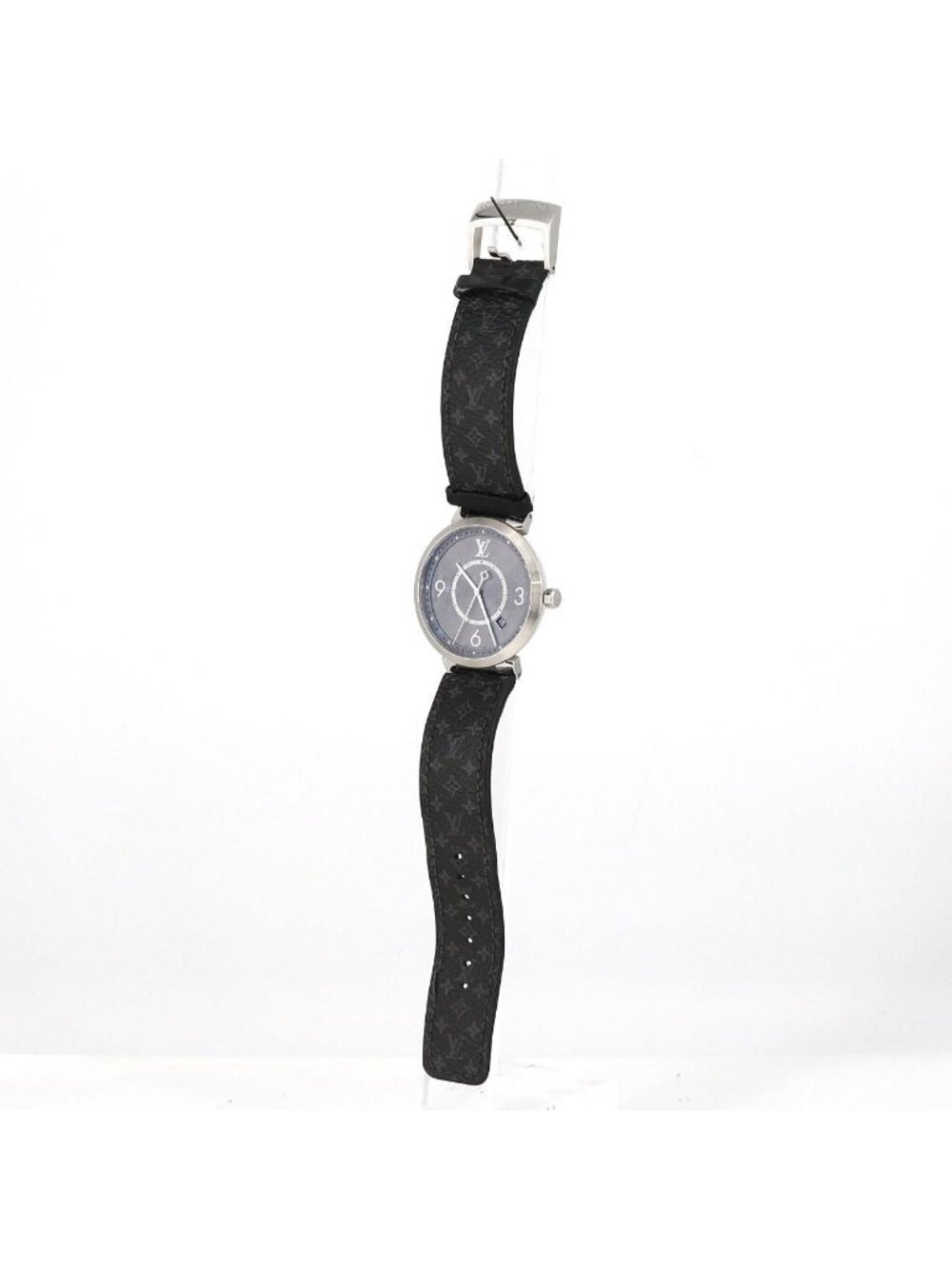 Louis Vuitton Tambour Slim Monogram SS Quartz Watch - Picture 2 of 10